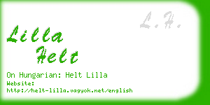 lilla helt business card